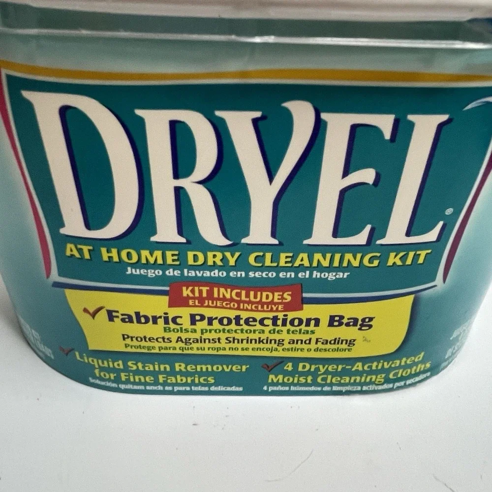 Dryel Original At Home Dry Cleaning Kit 4 Loads 16 Garments New NOS Clean Breeze